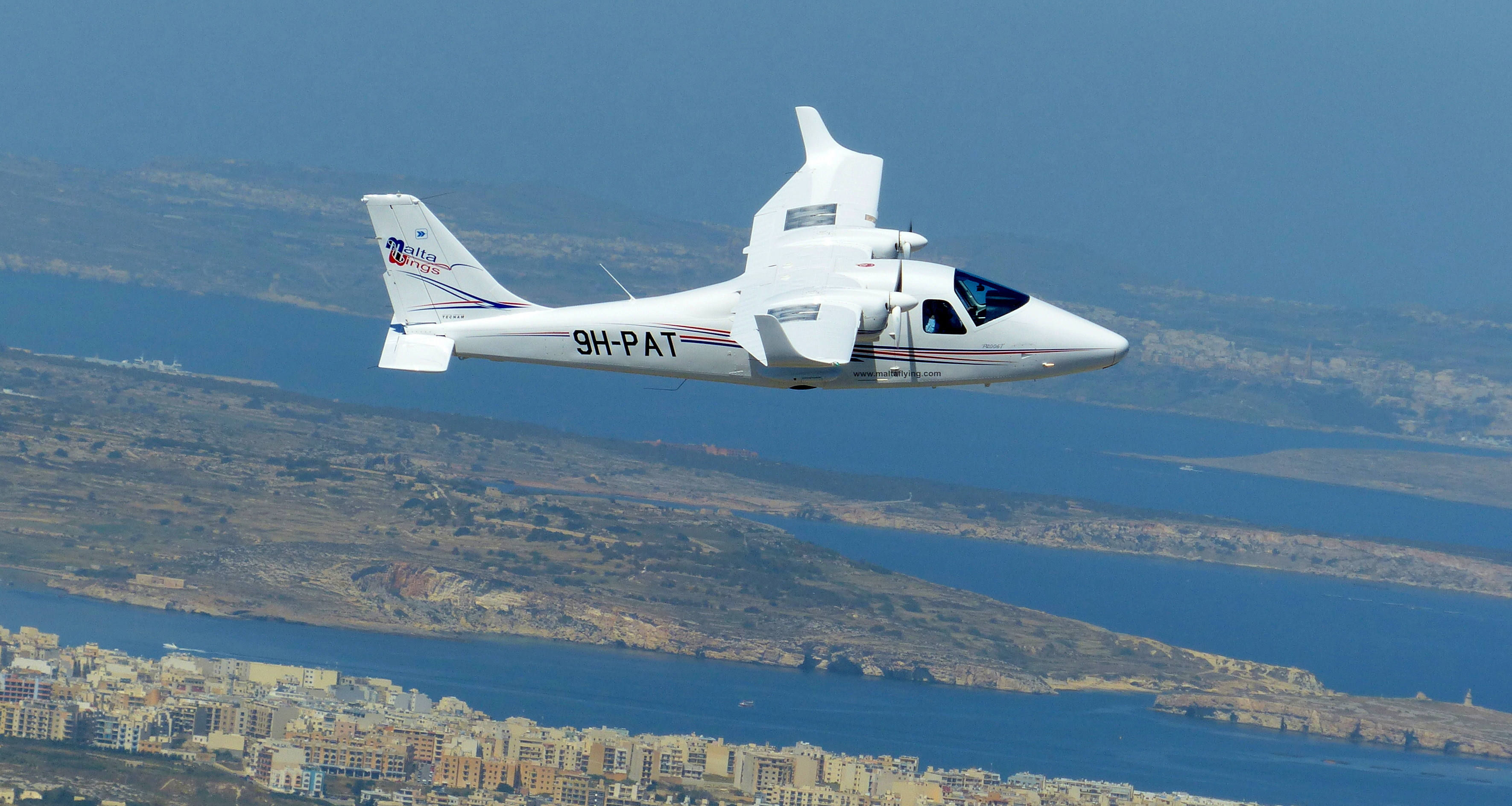 flying school training 8 Twin join and Tecnam P92JS Maltese P2006T training flight flying school training 8 Twin join and Tecnam P92JS Maltese P2006T training flight