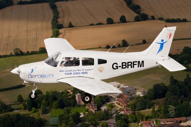 Aerobility is a charity which offers disabled people, without exception, the opportunity to fly an aeroplane.