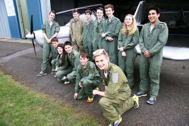 The Cotswold Aviation Scholarship winners had the chance to learn more about an aviation career
