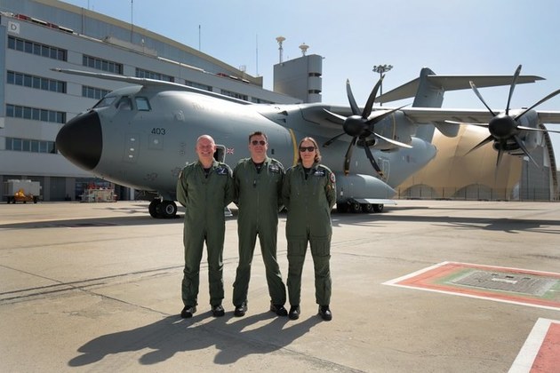 The UK Military Flying System will prepare pilots for flying aircraft such as the A400M. (Crown Copyright.)