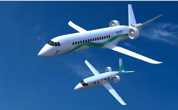 Boeing Zunum hybrid electric airliners