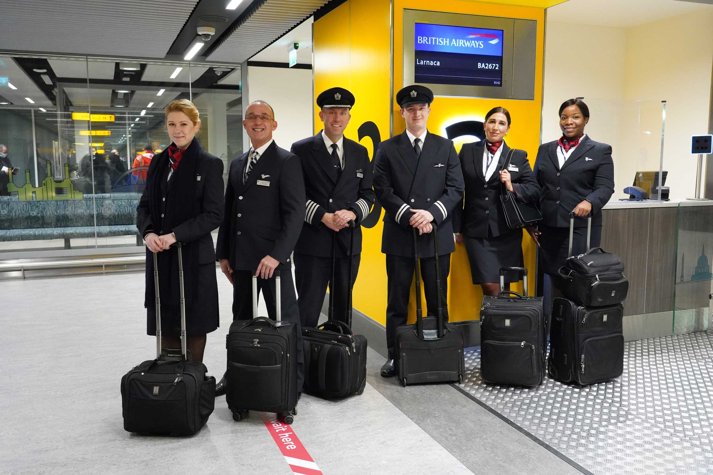 British Airways crew